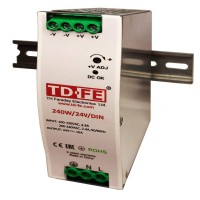 240W/24V/DIN. Источник вторичного электропитания резервированный. FARADAY