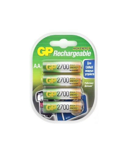 GP 270AAHC AA (GP 270AAHC-2DECRC4), упак. 4 шт.. Перезаряжаемые аккумуляторы. GP Batteries в Сочи