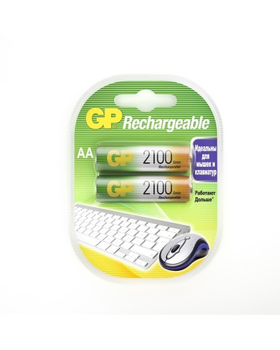 GP 210AAHC AA (GP 210AAHC-2DECRC2), упак. 2 шт.. Перезаряжаемые аккумуляторы. GP Batteries в Сочи