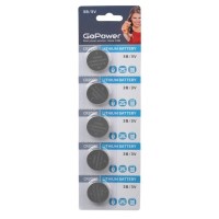 CR2032 GoPower, упак. 5 шт., БЛИСТЕР. Литиевый элемент питания. GoPower