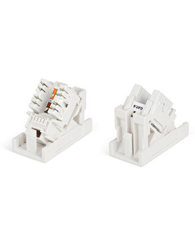 SIP2K-C6-M45-22.5. Вставка 45x22,5 с наклонным модулем RJ-45 категории 6. Hyperline в Сочи
