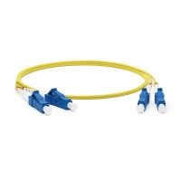 FC-D2-9-LC/UR-LC/UR-H-10M-LSZH-YL. Патч-корд волоконно-оптический одномодовый. Hyperline