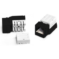KJNE-8P8C-C6-90-BK. Вставка Keystone Jack RJ-45. Hyperline