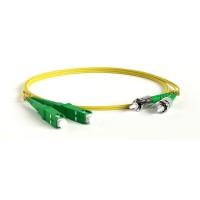 FC-D2-9-SC/AR-ST/AR-H-3M-LSZH-YL. Патч-корд волоконно-оптический одномодовый. Hyperline