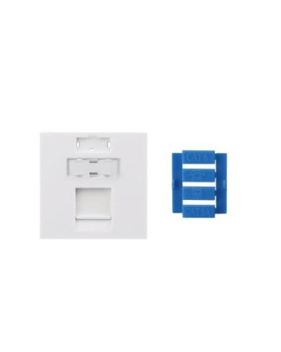 SIP3-1K-M45-45. Вставка 45x45 для 1 модуля Keystone Jack, со шторкой. Hyperline в Сочи