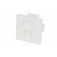 SIP2-1K-M45-45. Вставка 45х45 для 1 модуля формата Keystone Jack, со шторкой. Hyperline