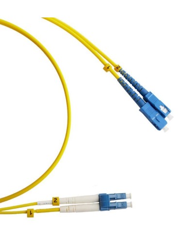 FC-D2-9-LC/UR-SC/UR-H-2M-LSZH-YL. Патч-корд волоконно-оптический LC/UPC-SC/UPC. Hyperline в Сочи