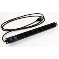 SHE19-8SH-S-2.5EU. Блок розеток 19. Hyperline