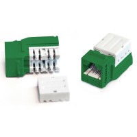 KJNE-8P8C-C5e-90-GN. Вставка Keystone Jack RJ-45. Hyperline
