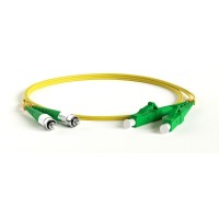 FC-D2-9-FC/AR-LC/AR-H-1M-LSZH-YL. Патч-корд волоконно-оптический FC-LC. Hyperline