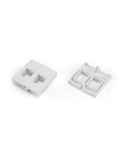 SIP2-2N-M45-45. Вставка 45x45 (аналог Mosaic) для 2х модулей формата Keystone Jack. Hyperline в Сочи