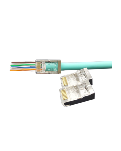 PLEZ-8P8C-U-C6-SH-100 (100 шт). Разъем RJ-45. Hyperline в Сочи