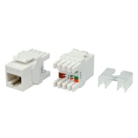 KJ8-8P8C-C6-180-WH. Вставка Keystone Jack RJ-45. Hyperline