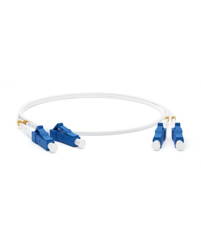 FC-D2-9A1-LC/UR-LC/UR-H-1M-LSZH-WH. Патч-корд волоконно-оптический LC-LC. Hyperline в Сочи