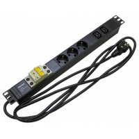 SHE19-3SH-2IEC-B-2.5EU. Блок розеток 19. Hyperline