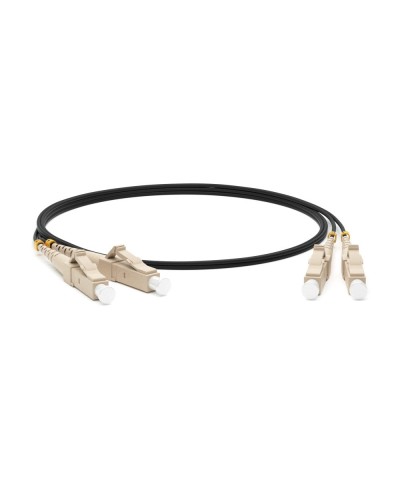 FC-D2-50-LC/PR-LC/PR-H-1M-LSZH-BK. Патч-корд волоконно-оптический многомодовый. Hyperline в Сочи