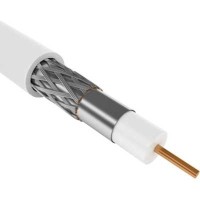 GENERICA RG6 CCS 75Ом FPE PVC белый (CC1-R6F1-111-300-G). Кабель коаксиальный омедненный. IEK