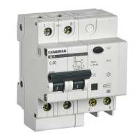 GENERICA АД12 2Р 50А 30мА (MAD15-2-050-C-030). Автоматический выключатель дифференциального тока. IEK
