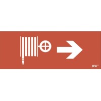 Самоклеящаяся этикетка Пожарный кран/стрелка направо для ССА 1005 (LPC10-1-35-13-PKNAPR). Самоклеящаяся этикетка. IEK