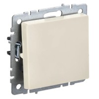 Выключатель 1-клавишный проходной ВС10-1-6-БрКр бежевый BRITE (BR-V12-0-10-K10). Выключатель. IEK