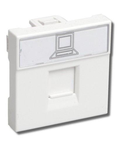 РКИ-20-00-П RJ-45 UTP белая (CKK-40D-RI2-K01). Розетка информационная 2 модуля ПРАЙМЕР. IEK в Сочи