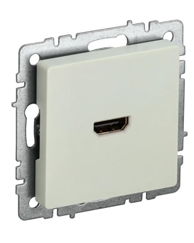 Розетка HDMI РHDMI-0-БрКр бежевый BRITE (BR-H10-K10). Розетка HDMI. IEK в Сочи
