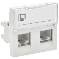 Розетка RJ45 кат.6 PRIMER РКИ-22-00-П-6 белый IEK (PR-KK40D-RI-0-2-2C06U-K01). Розетка RJ-45. IEK