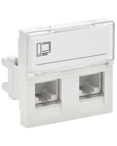 Розетка RJ45 кат.6 PRIMER РКИ-22-00-П-6 белый IEK (PR-KK40D-RI-0-2-2C06U-K01). Розетка RJ-45. IEK в Сочи