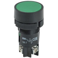 Кнопка SВ-7 Пуск зеленая D=22 мм (BBT40-SB7-K06). Кнопка. IEK