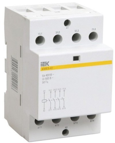 Контактор модульный КМ63-40 AC/DC (MKK21-63-40). Контактор модульный. IEK в Сочи