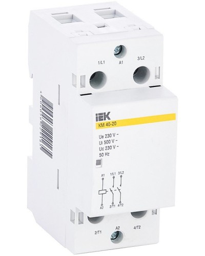 Контактор модульный КМ40-20 AC (MKK11-40-20). Контактор модульный. IEK в Сочи
