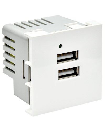 Розетка USB A+A 4,2А PRIMER РКЮ-23-40-П белый IEK PR-KK40D-RU-0-2-AA-K01). Розетка USB. IEK в Сочи