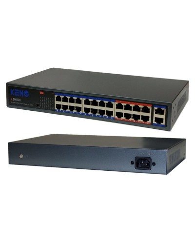 KN-SW2402POE+. Коммутатор с питанием по PoE. KENO в Сочи