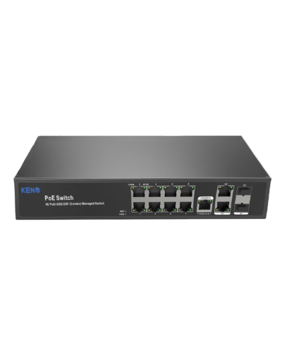 KN-SW802SFP/M2. Коммутатор с питанием по PoE. KENO в Сочи