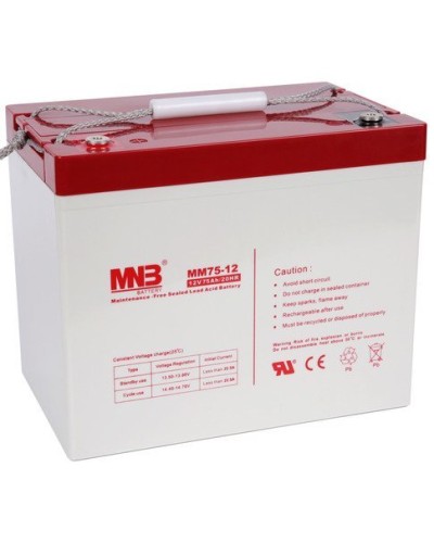 MNB MM 75-12. Аккумулятор герметичный свинцово-кислотный. MNB в Сочи