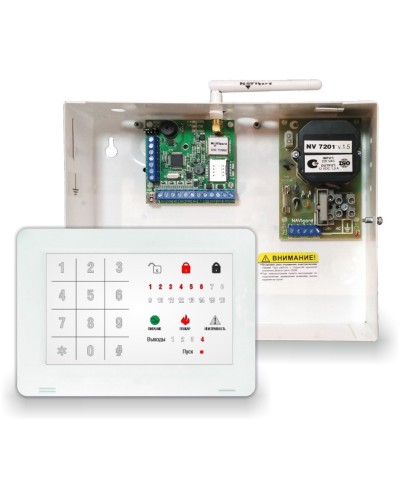 NV 1010c/8524. Устройство оконечное объектовое приемно-контрольное c GSM коммуникатором. NAVIgard в Сочи