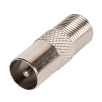EC-CC-F-PAL-M-MT-100 (100 шт). Адаптер для коаксиальных кабелей, F-тип-PAL-male. NETLAN