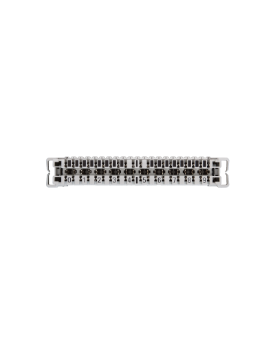 NMC-PL10-CU-10 (10 шт). Плинт неразмыкаемый, (0...9), крепление под кронштейн и круглые направляющие. NIKOMAX в Сочи