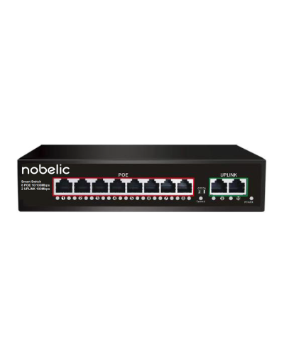 NBLS-1008P. Коммутатор неуправляемый 8-портовый. Nobelic в Сочи