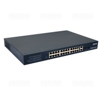 SW-62422(400W). Коммутатор 24-портовый  Fast Ethernet с PoE. OSNOVO