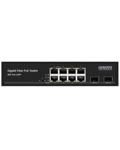 SW-80802(150W). Промышленный PoE коммутатор Gigabit Ethernet на 10 портов. OSNOVO в Сочи
