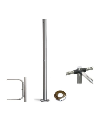 PERCo-BH02 2-16 с крышкой. Стойка с отверстием под стопорный механизм поворотной секции. PERCo в Сочи