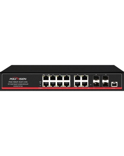 PND-M8GP-4G4F(150). Коммутатор управляемый оптический 12 портовый. Polyvision в Сочи