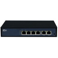 RVi-1NS04F-2T. Коммутатор с питанием по PoE. RVi