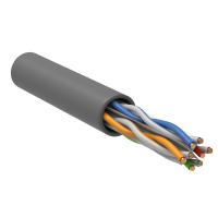 U/UTP, CAT 6, ZH нг(А)-HF, 4PR, 23AWG, INDOOR, SOLID, серый, 305 м, REXANT (01-0067). Кабель «витая пара» (LAN) для структурированных систем связи. Rexant