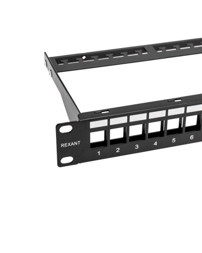 Панель коммутационная наборная 19", 1U, 24 порта, UTP REXANT PRO (02-0053): Патч-панель 19" в Сочи