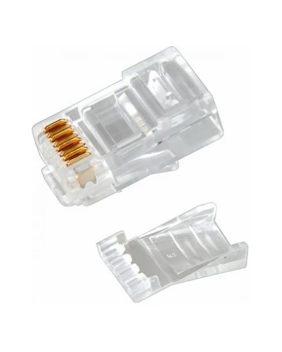 Разъем RJ-45(8P8C) под витую пару, UTP, CAT 6, с вставкой REXANT (05-1031). Разъем RJ-45. Rexant в Сочи
