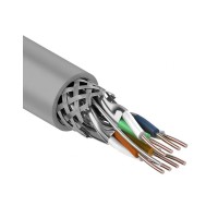 S/FTP, CAT 7, PVC, 4PR, 23AWG, INDOOR, SOLID, серый, 305 м, REXANT (01-0542). Кабель «витая пара» (LAN) для структурированных систем связи. Rexant