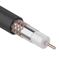RG-6U+Cu, 75 Ом, Cu/Al/Cu, 64%, 305 м OUTDOOR REXANT (01-2232). Кабель коаксиальный радиочастотный. Rexant