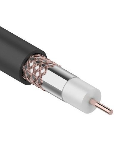 RG-6U+Cu, 75 Ом, Cu/Al/Cu, 64%, 305 м OUTDOOR REXANT (01-2232). Кабель коаксиальный радиочастотный. Rexant в Сочи